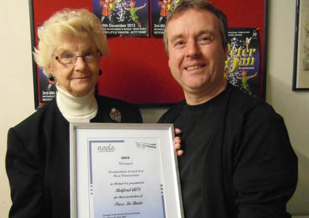 Retford Amateur Operatic Society. Pictured are producer Kev Woolnough and president Betty Teanby