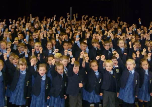 Pupils Barlborough Hall School joined forces with pupils at Mount St Marys College to perform in a musical showcase