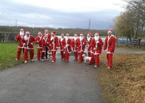 The charity Santa jog