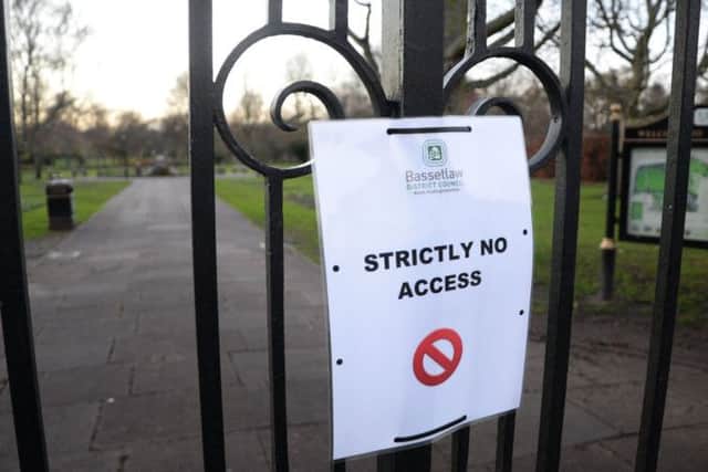 King's Park was closed for a time in the aftermath of Mr White's death