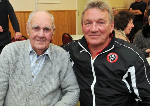 Jack Proffitt was joined by Sheffield United legend Tony Currie for his 100th birthday
