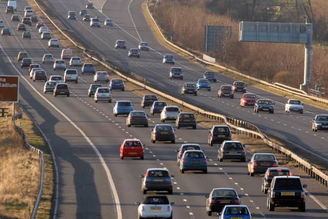 A stretch of the M1 near Sheffield