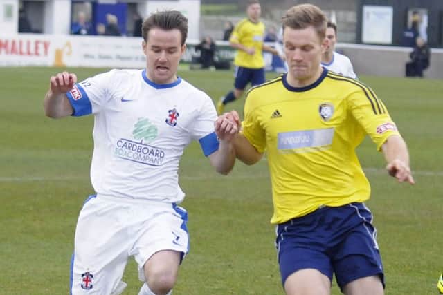 AFC Fylde v Worksop Town. Jack Dorney.