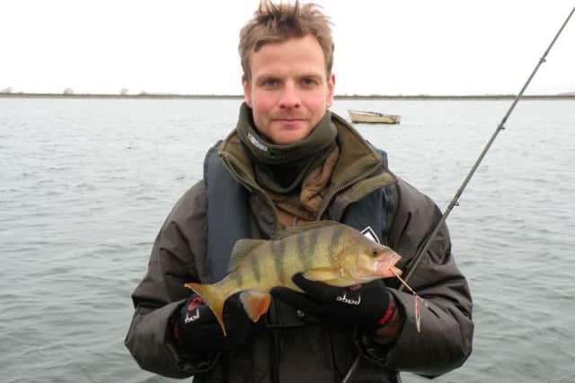 Dan Ellis with his catch