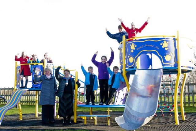 A new play park was officially opened on Tuesday in the village of Blyth by Cllr Shiela Place Blyth Parish Council, Cllr Jan Pauley of Notts County Council and children from The Primary School of St Mary's and St Martin's, Blyth