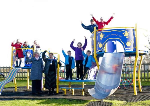 A new play park was officially opened on Tuesday in the village of Blyth by Cllr Shiela Place Blyth Parish Council, Cllr Jan Pauley of Notts County Council and children from The Primary School of St Mary's and St Martin's, Blyth