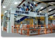 Large rotational moulding machine