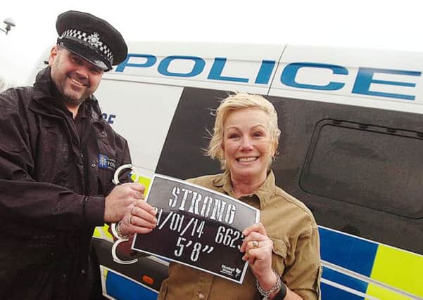 At Bluebell Wood Children's Hospice are PC Tim Kirk and Maxine Strong. Picture: Tony Saxton