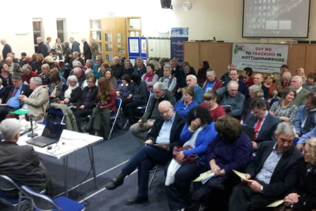 Local residents turned out in good numbers for the Bassetlaw Against Fracking meeting in Retford