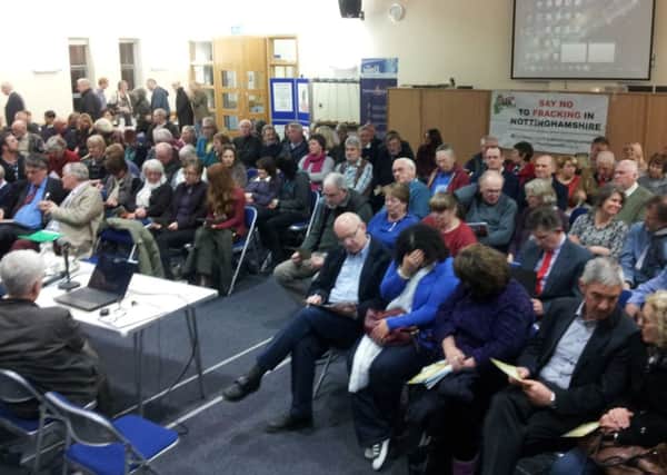 Local residents turned out in good numbers for the Bassetlaw Against Fracking meeting in Retford