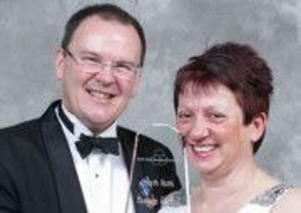 David and Wendy Olivant with their North Notts business award