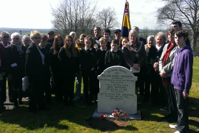 Headstones have been repaired