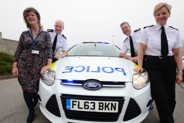 From left: Jo Horsley from Nottingham Health Care NHS Trust, Inspector Andy Clarke, ACC Simon Torr and Chief Inspector Linda McCarthy.