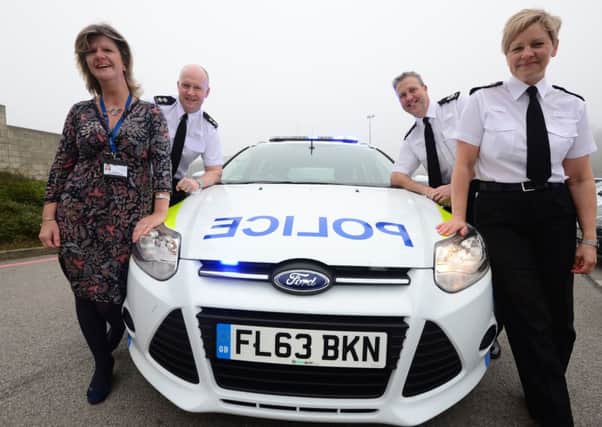 From left: Jo Horsley from Nottingham Health Care NHS Trust, Inspector Andy Clarke, ACC Simon Torr and Chief Inspector Linda McCarthy.