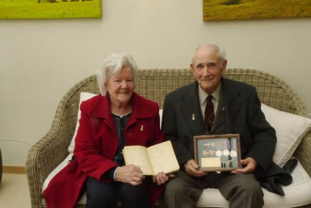Ken Beard with his companion Edna