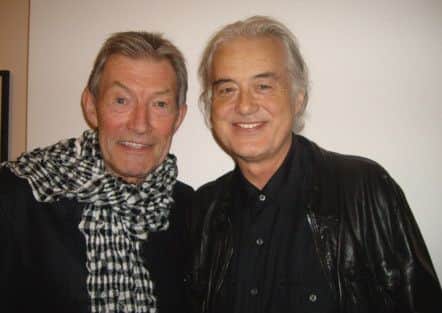 Dave Berry (left), who will be part of the Sensation 60s Experience Tour at Sheffield City Hall, with fellow rock legend Jimmy Page of Led Zeppelin