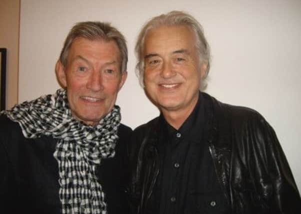 Dave Berry (left), who will be  part of the Sensation 60s Experience Tour at Sheffield City Hall, with fellow rock legend Jimmy Page of Led Zeppelin