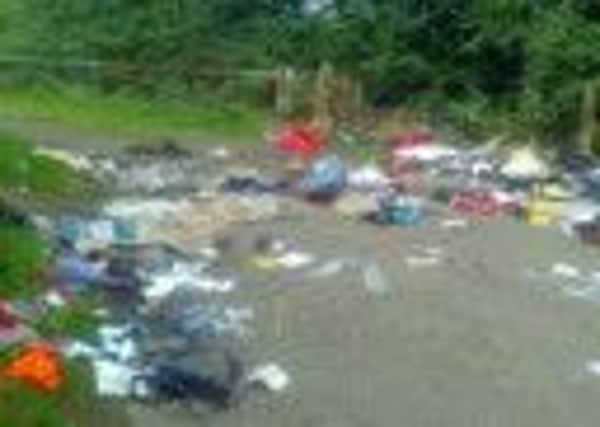 A Langold man was fined more than £1,300 for fly-tipping on two country lanes