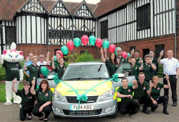 The Gainsborough First Responder Unit with their new car. Picture: Barrie Codling