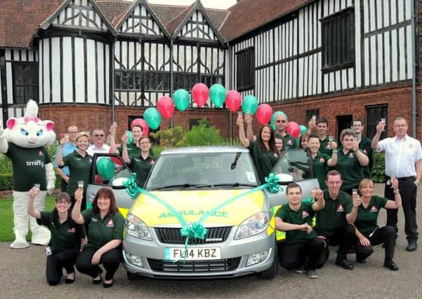 The Gainsborough First Responder Unit with their new car. Picture: Barrie Codling