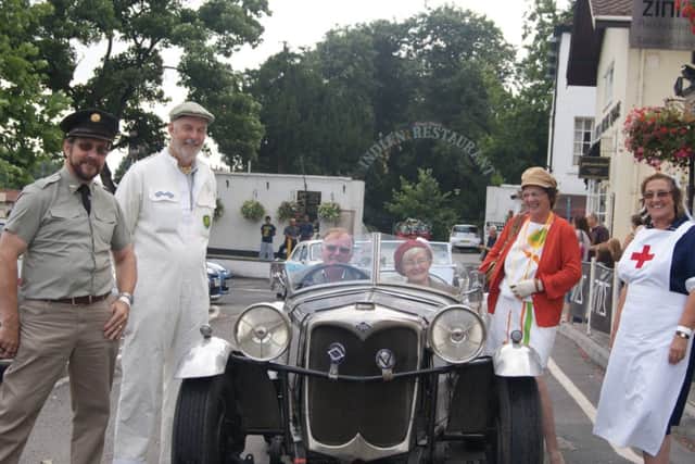 The Bingham's from Ollerton will lead the rally in their classic Riley