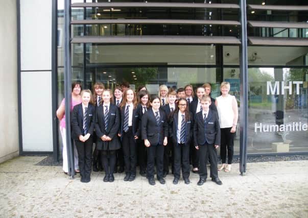 Students at The Axholme Academy made the journey to Lincoln University to produce the AX NEWS end of term student newspaper where they design their pages.