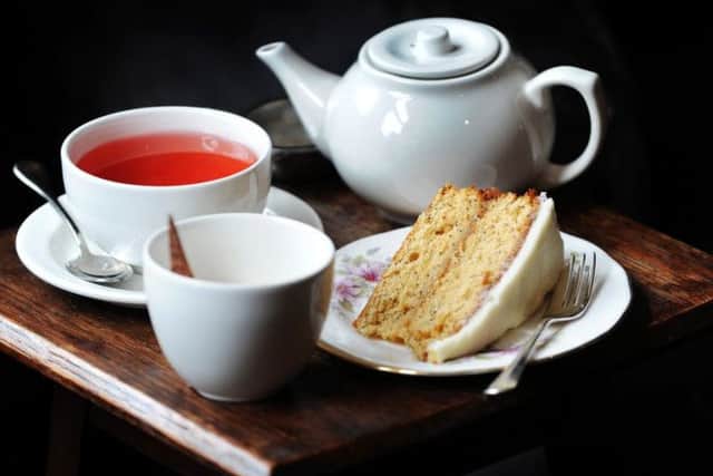 Tea and cake.