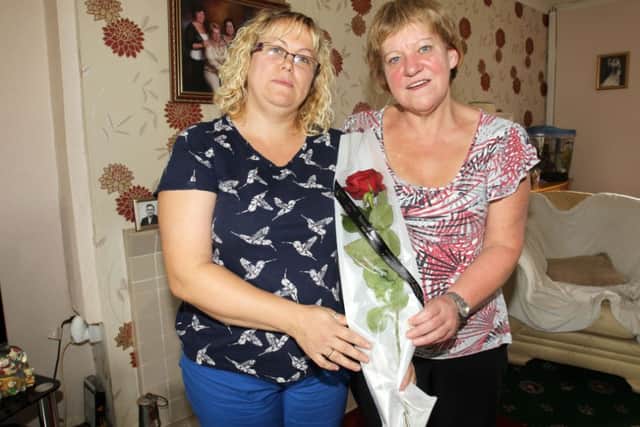 Julie Canning has nominated her sister Sarah, pictured left, for a Guardian Rose for caring for her dad, Wilf.