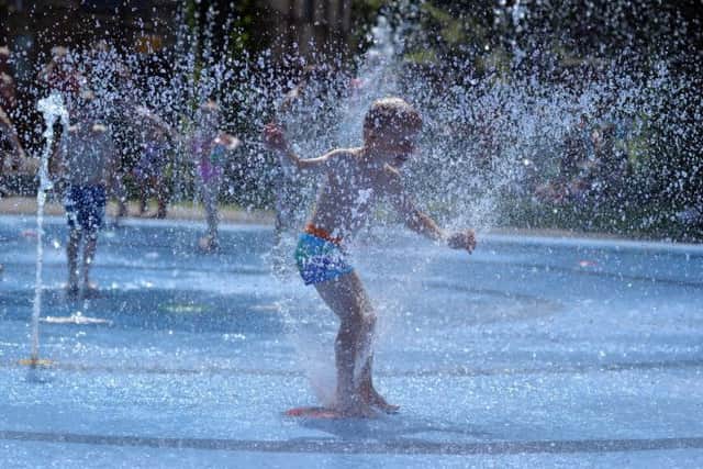 Fun in the sun, water fun Harrison Smith, five