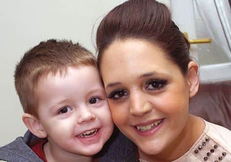 Siobhan Edge of Epworth with her son Leo Palmer. ( Buy this photo E1906TS) Picture: Tony Saxton