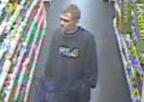 Police want to speak to this man in connection with a theft from the Sainsbury's Local store in Prospect