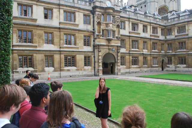 Isle students were among those taken to Cambridge University by John Leggott College.