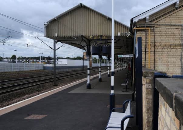 Retford train station where a man was killed after being hit by a train. Picture: Andrew Roe