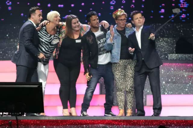 Ant & Dec performing at Sheffield Arena. Pic: Glenn Ashley.