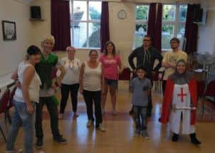 The Whitwell Players' cast of Robin Hood and his Merry Men