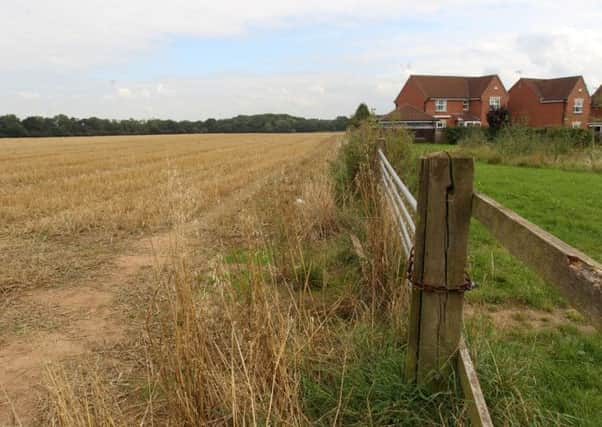 Land off Churchill Way in Worksop where 750 new homes are planned.