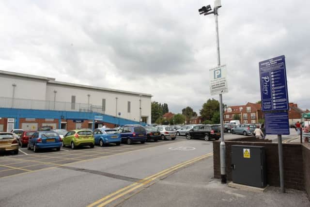 The Priory Centre car park in Worksop.