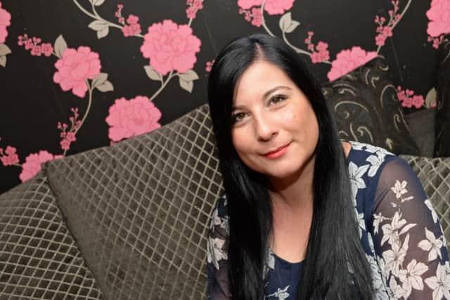 Victoria Cristofis, is trying to raise cervical cancer awareness in Worksop after doctors recently discovered she has abnormal cells in her cervix that could develop into life-threatening cancer. Picture: Marie Caley NWGU 10-09-14 Cristofis MC 3