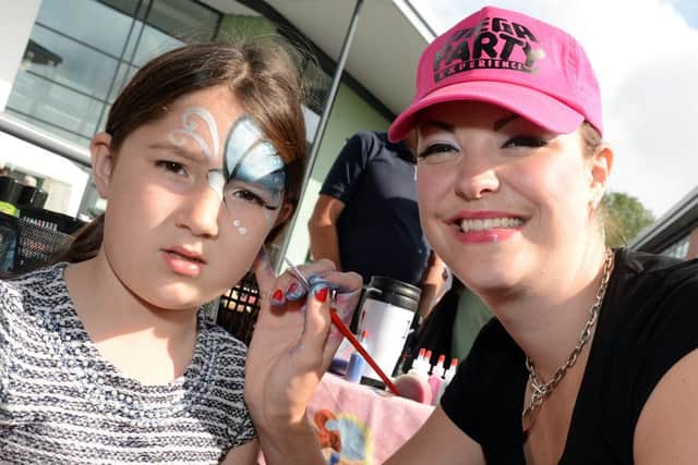 Clowne Gala. Face painting Lily Reddish and Amy Celiff.