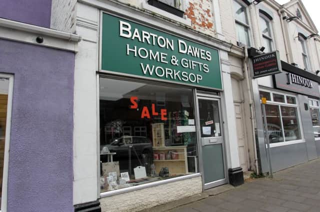 Barton Dawes Home and Gift Shop on Ryton Street in Worksop is set to close.