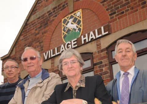 The first phase of work to refurbish the Harthill Village Hall has been completed and includes a new roof, brickwork, boiler, kitchen and lounge. Pictured from left is Parish Clerk Les Wheatley, Parish Council Vice Chairman Ian Lloyd, Chairman Parish Council Joy Pattison and Village Hall Chairman Brian Shutt (w120502-12b)