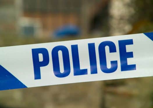 Police tape.