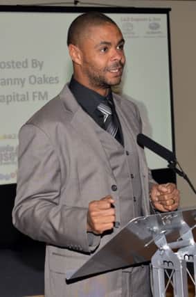 Guardian Rose Awards 2014, pictured is host Danny Oakes