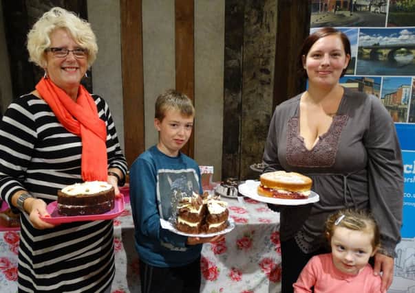 This year's bake off winners, Jackie Summers, Liam Carr and Kat Townsend