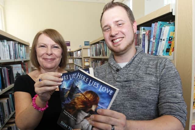 Local author Dan Thompson donated copies of his new book to Gainsborough Library. Lynne Cook from the library is pictured with Dan.