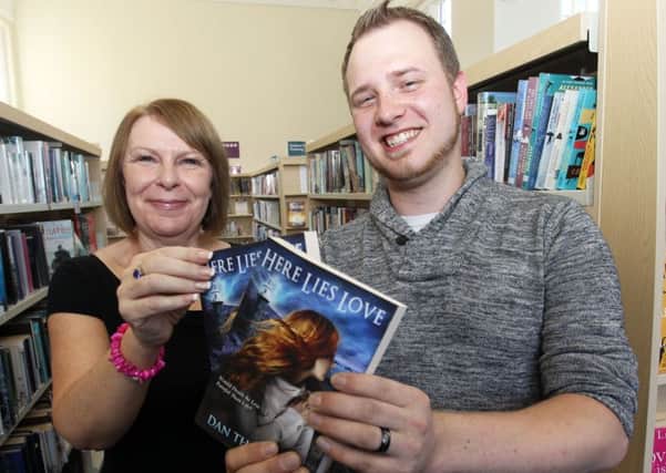 Local author Dan Thompson donated copies of his new book to Gainsborough Library. Lynne Cook from the library is pictured with Dan.