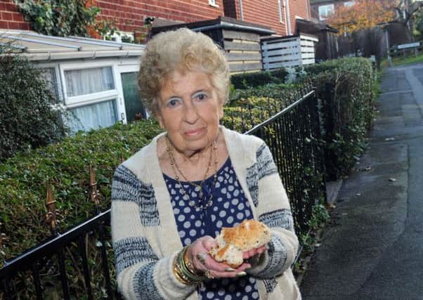 Miriam Towson of Osmaston Walk, Oak Tree Lane Estate, Mansfield, who has been served with a fixed penalty notice for feeding the birds outside her home.