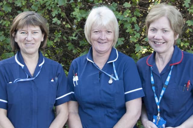 From left, Kay Hargreaves, Nicola Amos and Ruth Dymock