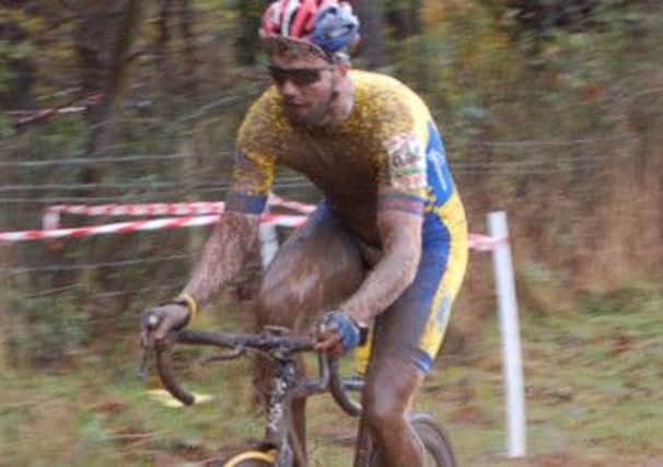 Adam Turner braves the mud and rain at the Hardwick Cyclo-Cross event