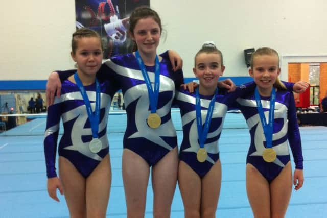 Aimee Clover, 10, Georgia Shearman, 15, Lauren Douce, 10, and Holly Stephenson, nine